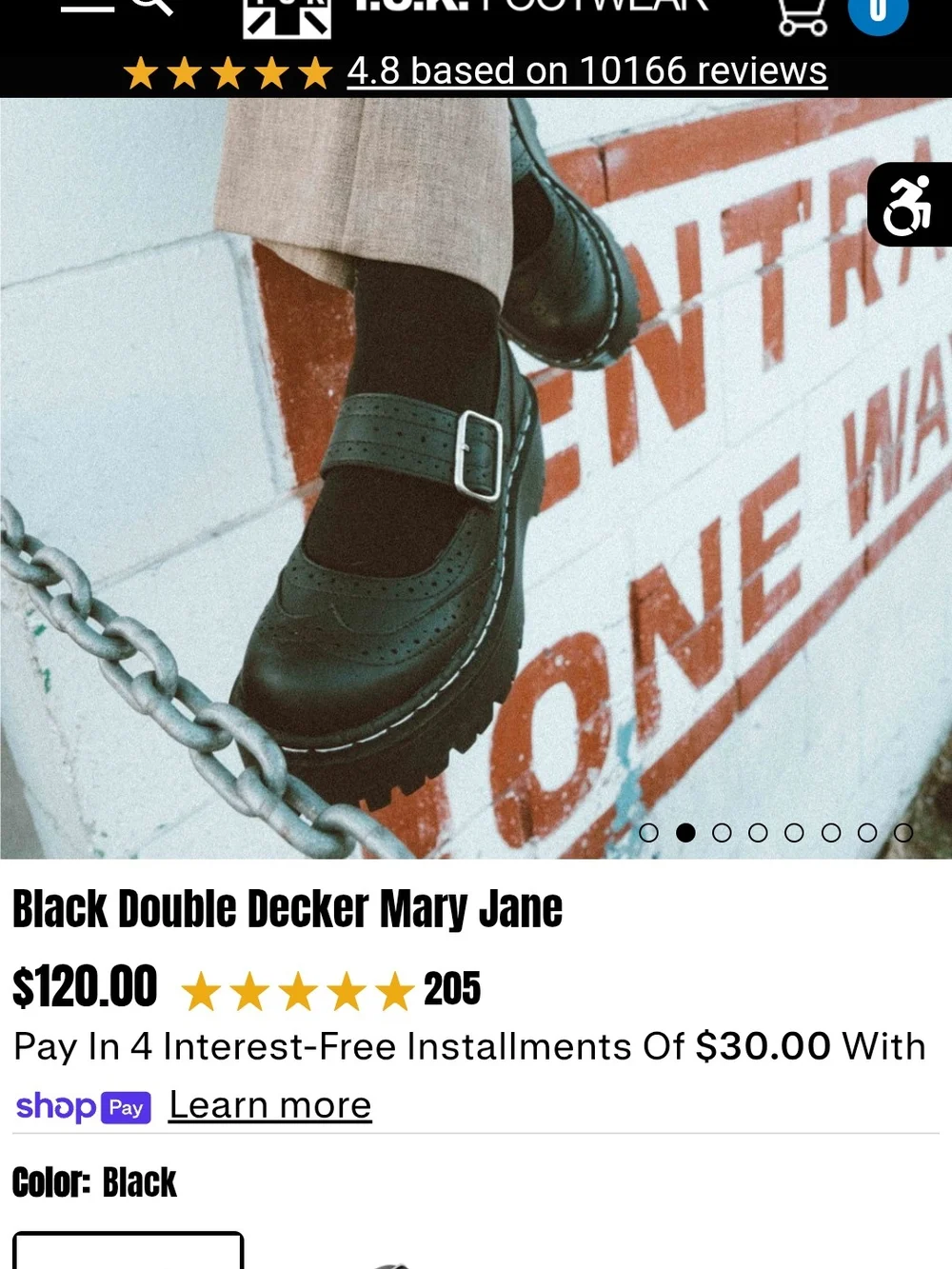 Black Double Decker Mary Jane Shoes